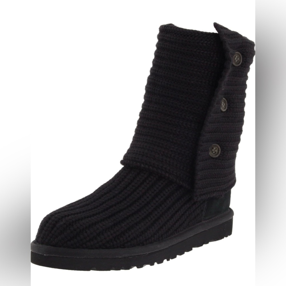Ladies black bailey button sweater ugg
